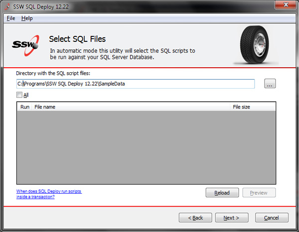 Select SQL File
